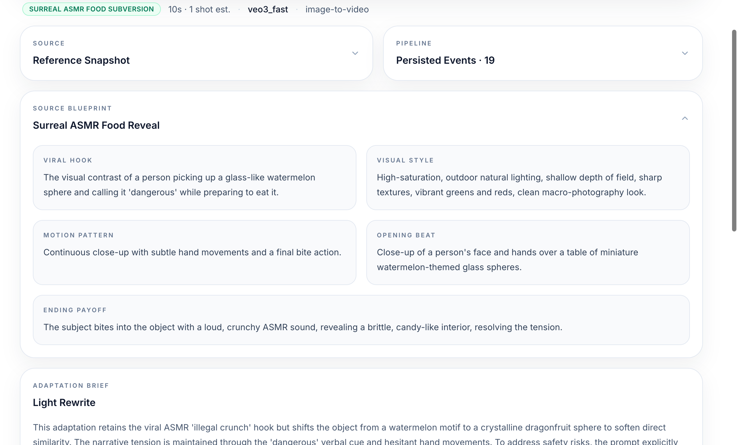 Analysis in progress showing real-time status updates